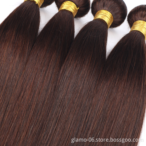 Factory Wholesale 100% Brazilian Virgin Hair 3 Bundles Natural/ Brown/ Red Brazilian Hair Weave